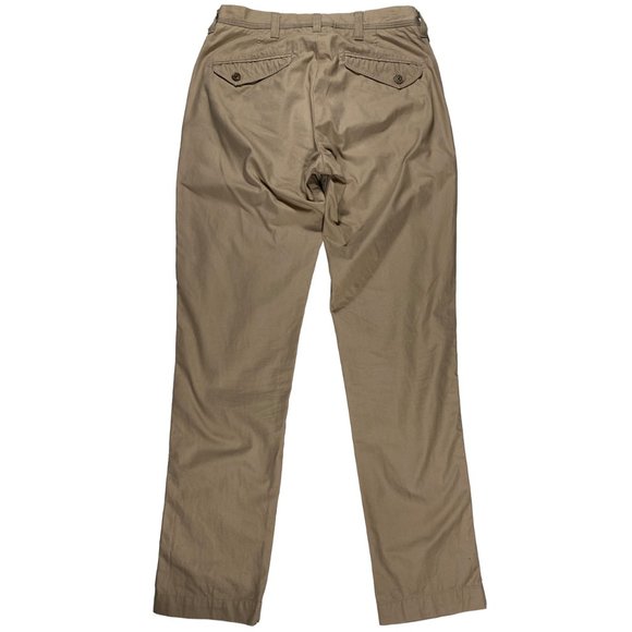 Wings + Horns Slim Fit Khaki cotton Chinos beige mens size 28x30 - Picture 2 of 7